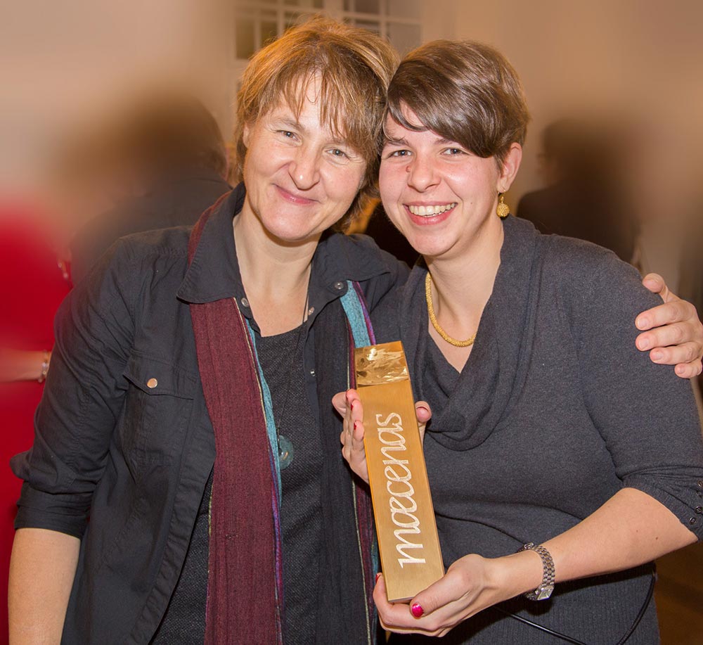 Maecenas NÖ Preis 2016 für waldsoft, Kultursponsoring für recreate 2015, Christine und Ulrike Wagner
