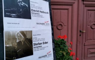 recreate 2019, Konzertankündigungen David Helbock und Stefan Eder