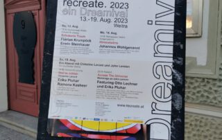 Plakat recreate 2023 - ein Dreamival Weitra