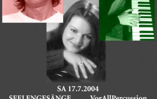 recreate Flyer Seelengesänge, VorAllPercussion, 2004