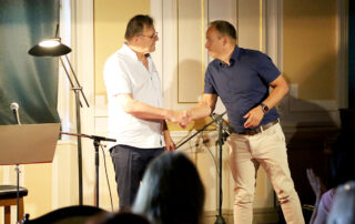 recreate Eröffnung am 13.8.2026, Johannes Wohlgenannt und BM Patrick Layr (c)waldsoft